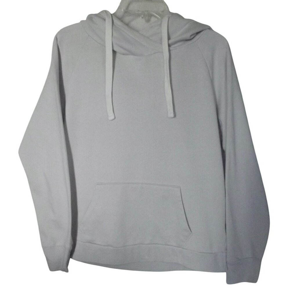 Gap Hoodie Womens Size Small Crossover Grey Crystal gray fleece